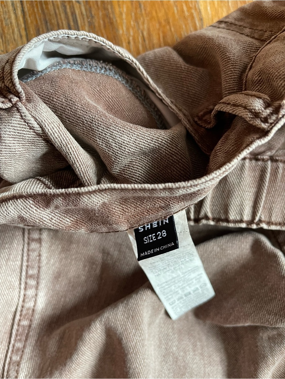 SHEIN Light Brown High-Waist Casual Pants - Picture 5 of 10